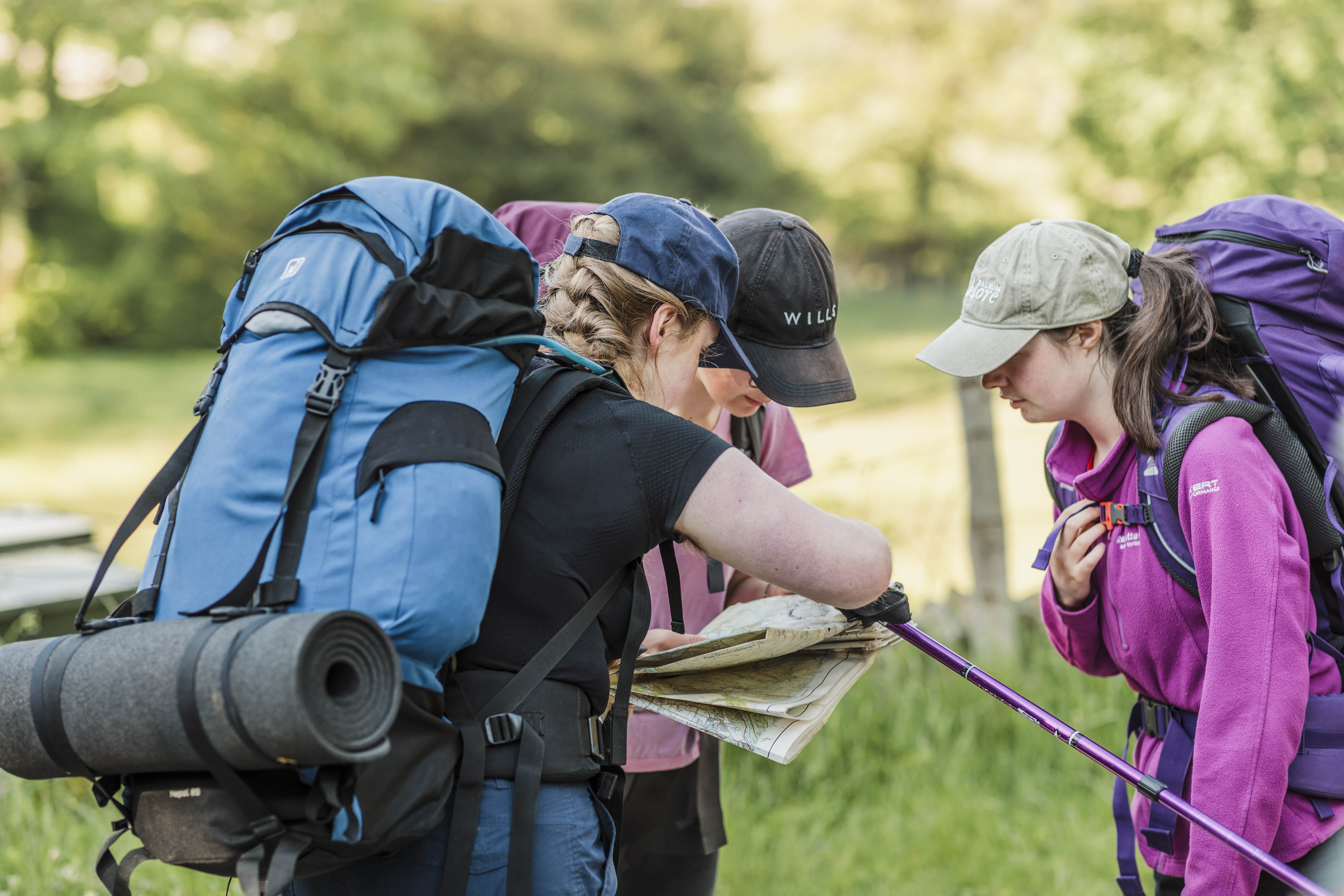 Map reading on trail